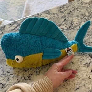 Jellycat Teal and Yellow Fish Plush